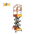 China ES30T 3m 4m semi electric mobile mini scissor lift